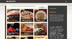 Desktop Screenshot of abcrecettes.com